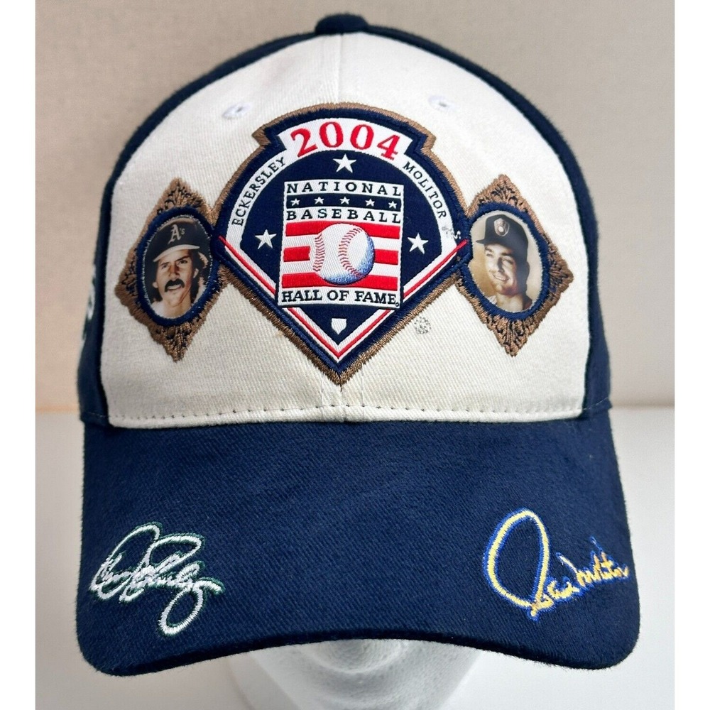 Eckersley Molitor‎ 2004 National Baseball Hall of Fame Autographed Brewers Hat